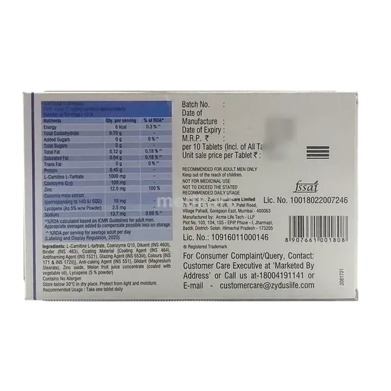 paternia xt tablet 10's